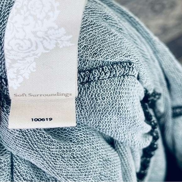 SOFT SURROUNDINGS Hideaway Jumpsuit Terry Cloth XL Lagenlook Straight Wide Leg - Picture 7 of 15